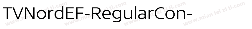 TVNordEF-RegularCon字体转换