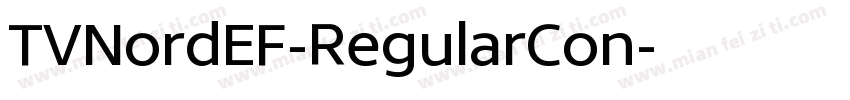 TVNordEF-RegularCon字体转换