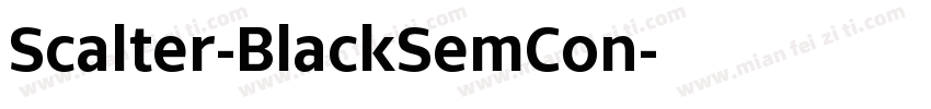 Scalter-BlackSemCon字体转换