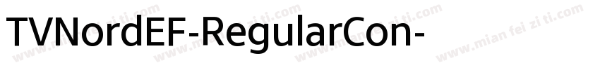 TVNordEF-RegularCon字体转换