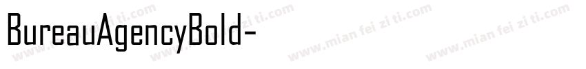 BureauAgencyBold字体转换
