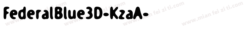 FederalBlue3D-KzaA字体转换