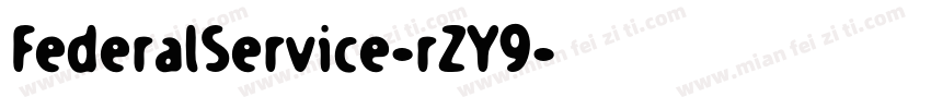 FederalService-rZY9字体转换