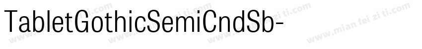 TabletGothicSemiCndSb字体转换
