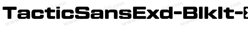 TacticSansExd-BlkIt字体转换