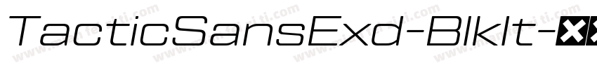 TacticSansExd-BlkIt字体转换