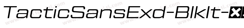 TacticSansExd-BlkIt字体转换