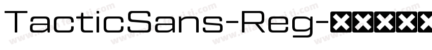 TacticSans-Reg字体转换