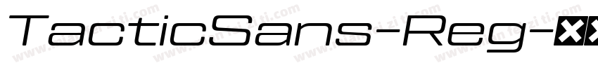 TacticSans-Reg字体转换