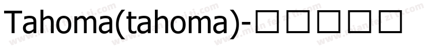 Tahoma(tahoma)字体转换