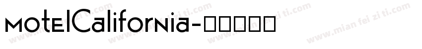 motelCalifornia字体转换