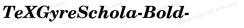 TeXGyreSchola-Bold字体转换