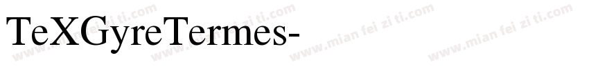 TeXGyreTermes字体转换