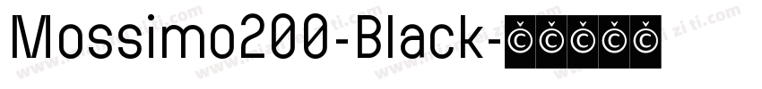 Mossimo200-Black字体转换
