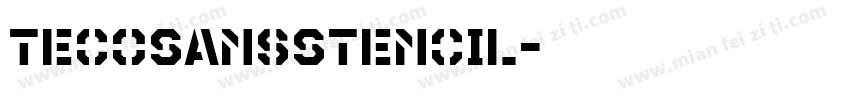 TecoSansStencil字体转换