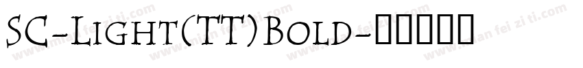 SC-Light(TT)Bold字体转换