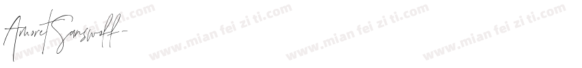 AmoretSanswoff字体转换