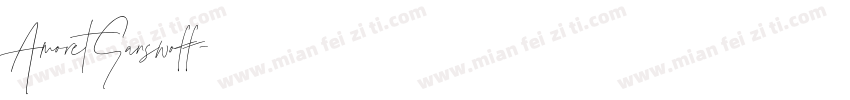 AmoretSanswoff字体转换