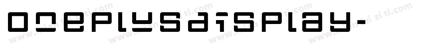 Oneplusdisplay字体转换