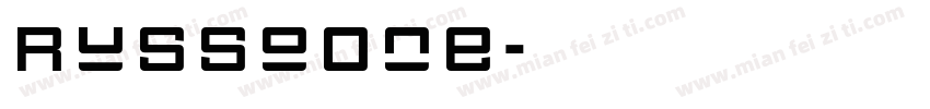 RussoOne字体转换