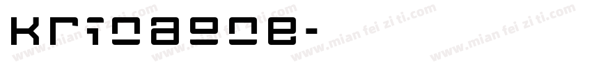 krinaone字体转换