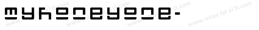 myhoneyone字体转换