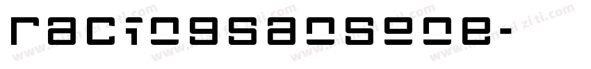 racingsansone字体转换