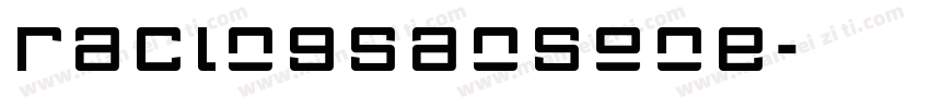 raclngsansone字体转换
