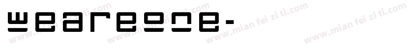 weareone字体转换