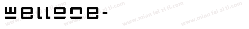 wellone字体转换