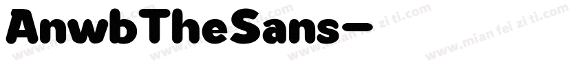 AnwbTheSans字体转换