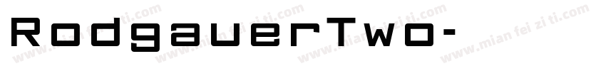 RodgauerTwo字体转换