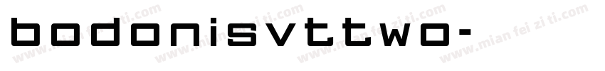 bodonisvttwo字体转换