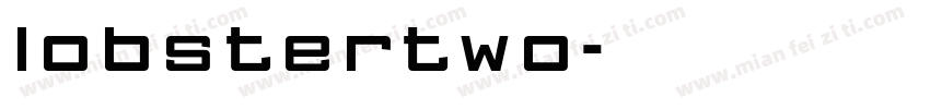 lobstertwo字体转换