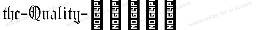 the-Quality字体转换