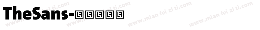 TheSans字体转换