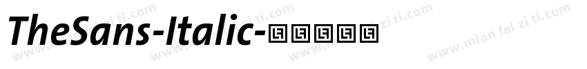 TheSans-Italic字体转换