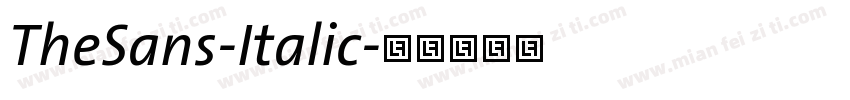 TheSans-Italic字体转换