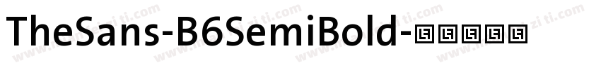 TheSans-B6SemiBold字体转换