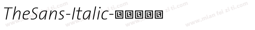 TheSans-Italic字体转换