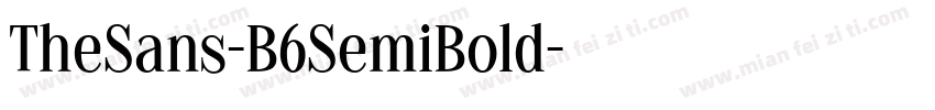 TheSans-B6SemiBold字体转换