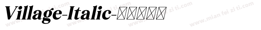 Village-Italic字体转换