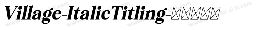 Village-ItalicTitling字体转换