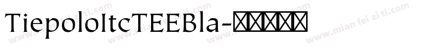 TiepoloItcTEEBla字体转换