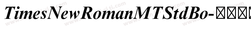 TimesNewRomanMTStdBo字体转换