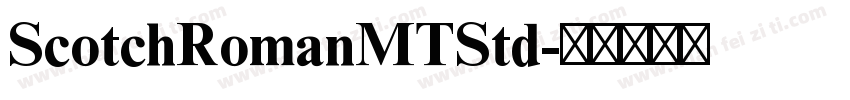 ScotchRomanMTStd字体转换