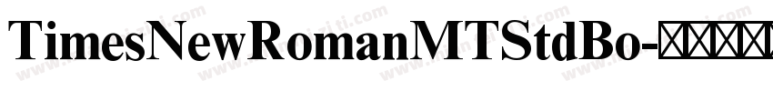 TimesNewRomanMTStdBo字体转换