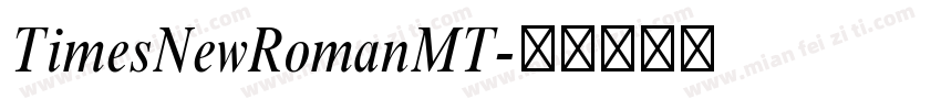 TimesNewRomanMT字体转换