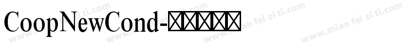 CoopNewCond字体转换