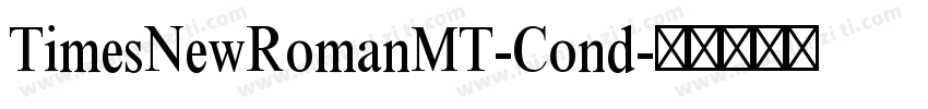 TimesNewRomanMT-Cond字体转换